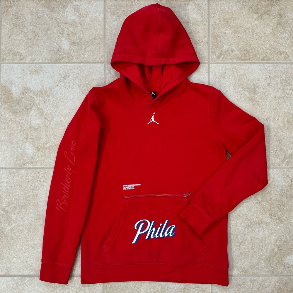 Philadelphia 76ers Courtside Statement Edition Pullover Hoodie
Size: Large